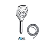 Aqua Piazza by KubeBath 5" Multifunction Handheld With Flexible Hose