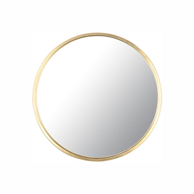 24'' DIA Designer Gold Framed Round Mirror - Made In Canada