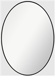 24'' x 34''  Oval Black Framed Designer Mirror - Made In Canada