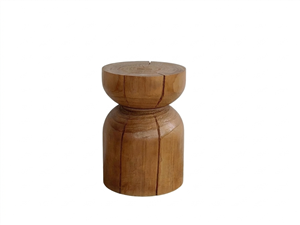 Kubebath Solid New Zealand Pine Capsule Accent Stool & Side Table