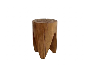 Kubebath Solid New Zealand Pine Tripod Arch Accent Stool & Side Table