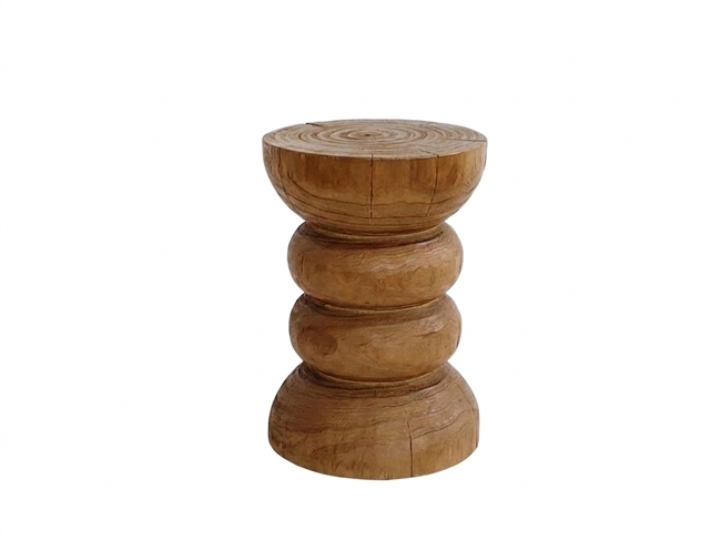 Triple-Stacked Ring/Totem
Stool