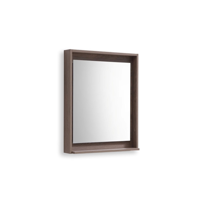 24" Wide Mirror w/ Shelf - Butternut
