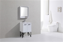 KubeBath Forest  24" Modern Bathroom Vanity  w/ Countertop