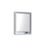 24" Wide Mirror w/ Shelf - High Gloss White