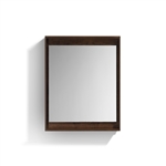 24" Wide Mirror w/ Shelf - Rosewood