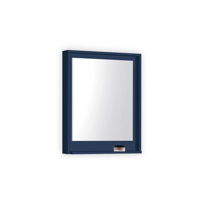 24" Wide Mirror w/ Shelf - Blue