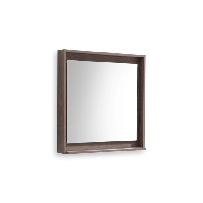 30" Wide Mirror w/ Shelf - Butternut