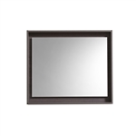 30" Wide Mirror w/ Shelf - Gray Oak