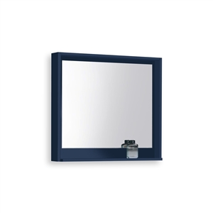 36" Wide Mirror w/ Shelf - Navy Blue