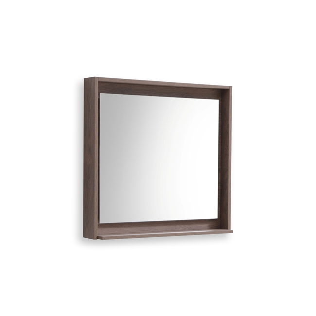 36" Wide Mirror w/ Shelf - Butternut