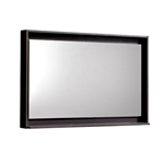 36" Wide Mirror w/ Shelf - High Gloss Gray Oak