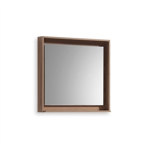 36" Wide Mirror w/ Shelf - Honey Oak