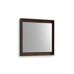 36" Wide Mirror w/ Shelf - Rosewood