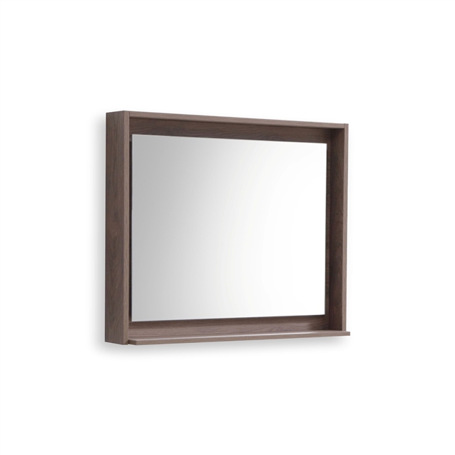 40" Wide Mirror w/ Shelf - Butternut
