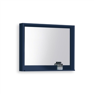 40" Wide Mirror w/ Shelf - Navy Blue