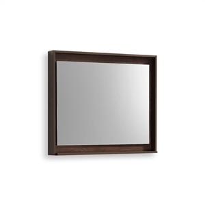 40" Wide Mirror w/ Shelf - Rosewood