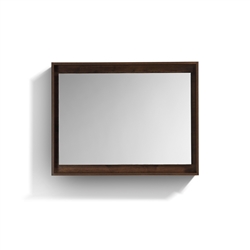 40" Wide Mirror w/ Shelf - Rosewood