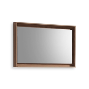 48" Wide Mirror w/ Shelf - Honey Oak