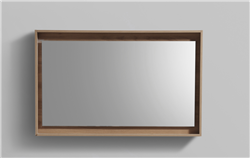 48" Wide Mirror w/ Shelf - Honey Oak