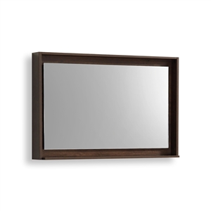 48" Wide Mirror w/ Shelf - Rosewood