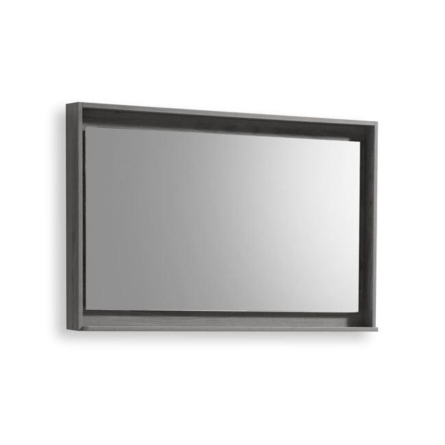 48" Wide Mirror w/ Shelf - Vulcan Ash Grey