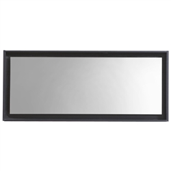 60" Wide Mirror w/ Shelf - Black