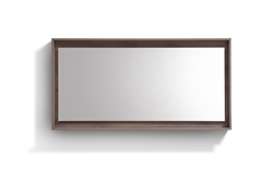 60" Wide Mirror w/ Shelf - Butternut