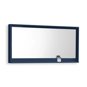 60" Wide Mirror w/ Shelf - Navy Blue