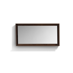 60" Wide Mirror w/ Shelf - Rosewood