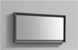 60" Wide Mirror w/ Shelf - Vulcan Ash Grey