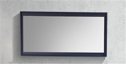 60" Wide Mirror w/ Shelf - Blue