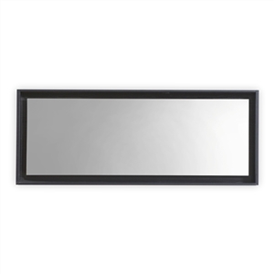 70" Wide Mirror w/ Shelf - Black