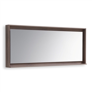 70" Wide Mirror w/ Shelf - Butternut