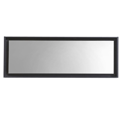 80" Wide Mirror w/ Shelf - Black Wood