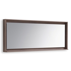 80" Wide Mirror w/ Shelf - Butternut