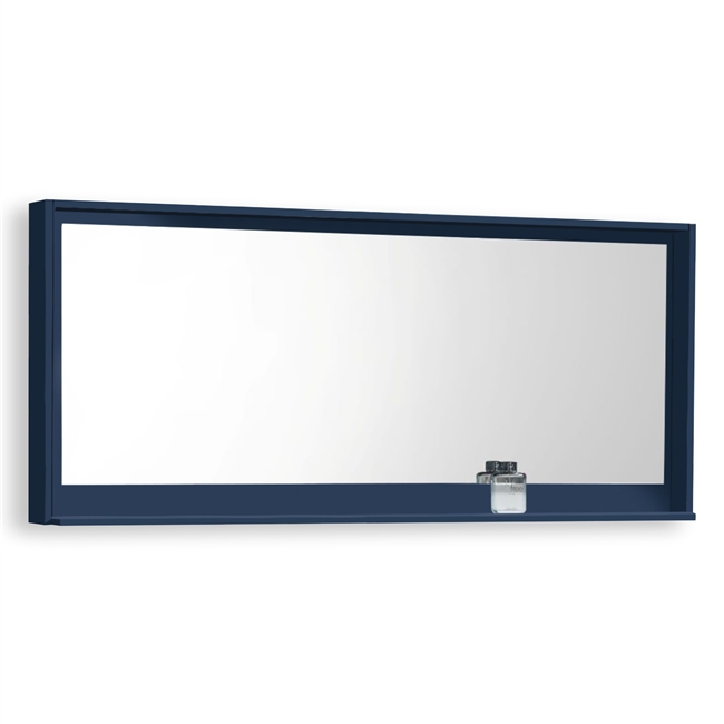 80" Wide Mirror w/ Shelf - Blue