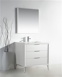 Divani  36''  Gloss White Vanity