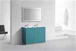 Milano 48" Teal Green Floor Mount Modern Bathroom Vanity