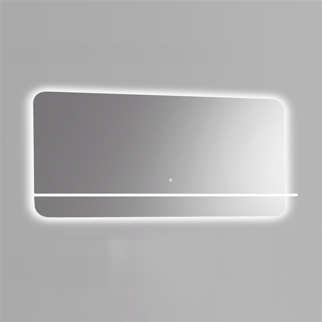 Lumino 70'' LED Mirror with LED Acrylic Shelf
