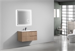 36'' Fiore Modern Wall Mount Bathroom Vanity - OAKWOOD