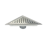 Kube 6.5" Triangle Stainless Steel Pixel Grate - Chrome