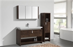 Levi 48" Rosewood Modern Bathroom Vanity w/ Cubby Hole  |  <span style="color: rgb(147, 112, 219); "> In Stock </span></div>