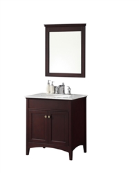 London 30'' Traditional Bathroom Vanity Set in Espresso