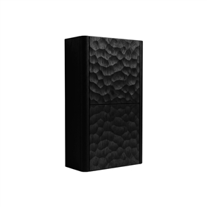 Lumi Bathroom Linen Side Cabinet w/ 2 Storage Areas - True Black