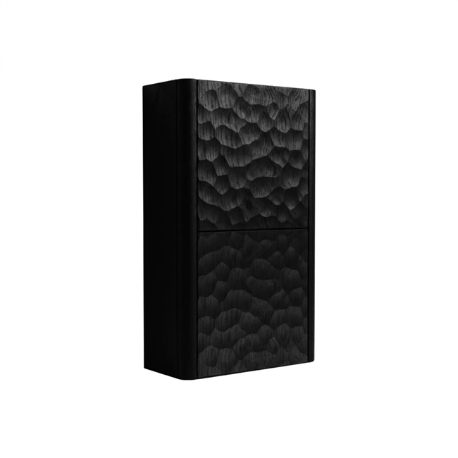 Lumi Bathroom Linen Side Cabinet - True Black