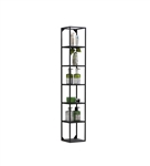 Kube Wall Mount Metal Shelf Unit - Black