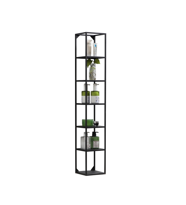 Kube Wall Mount Metal Shelf Unit - Black