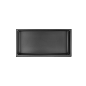Abraccio 12'' x 24'' Stainless Steel Recessed Shower Niche By Kubebath - Matte Black