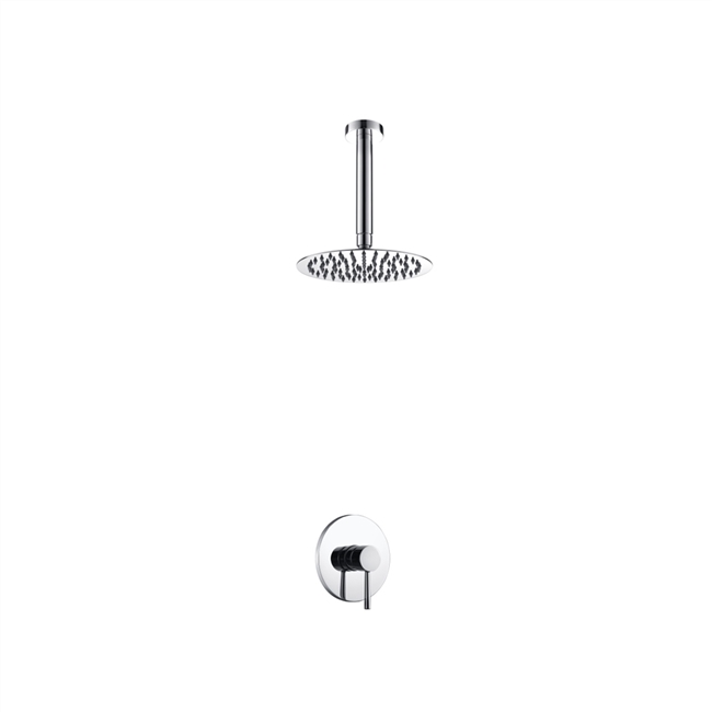 Aqua Rondo Shower Set w/ Ceiling Mount 8" Rain Shower Head